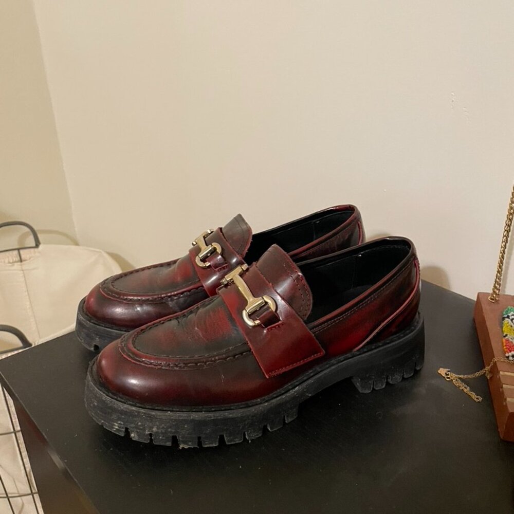 Steve Madden - Lando Loafer - Burgundy - Picture 2 of 5